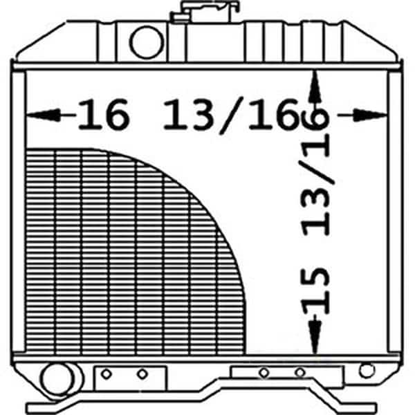 Aftermarket Radiator Fits Kubota L3250 L2850 1735572060 1735572060 - main